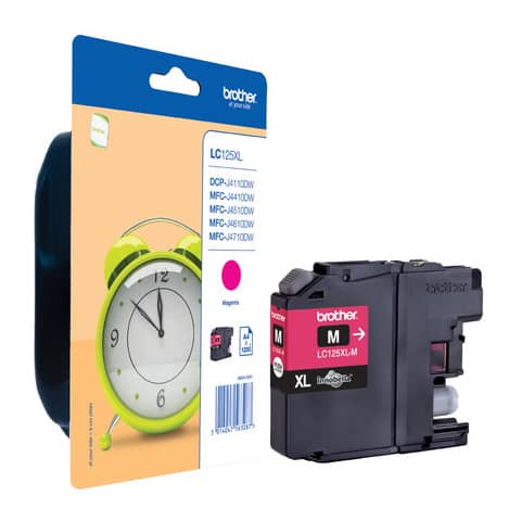 Cartuccia inkjet alta resa LC-125 Brother magenta LC-125XLM